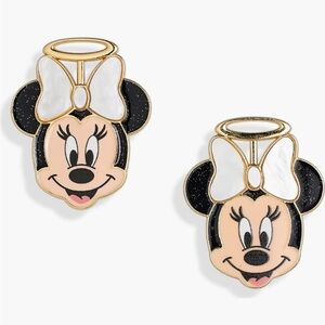Disney BaubleBar Minnie Mouse Gold Angel Halo Halloween Earrings